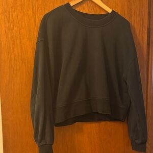 Black Cropped Crewneck Sweatshirt lululemon